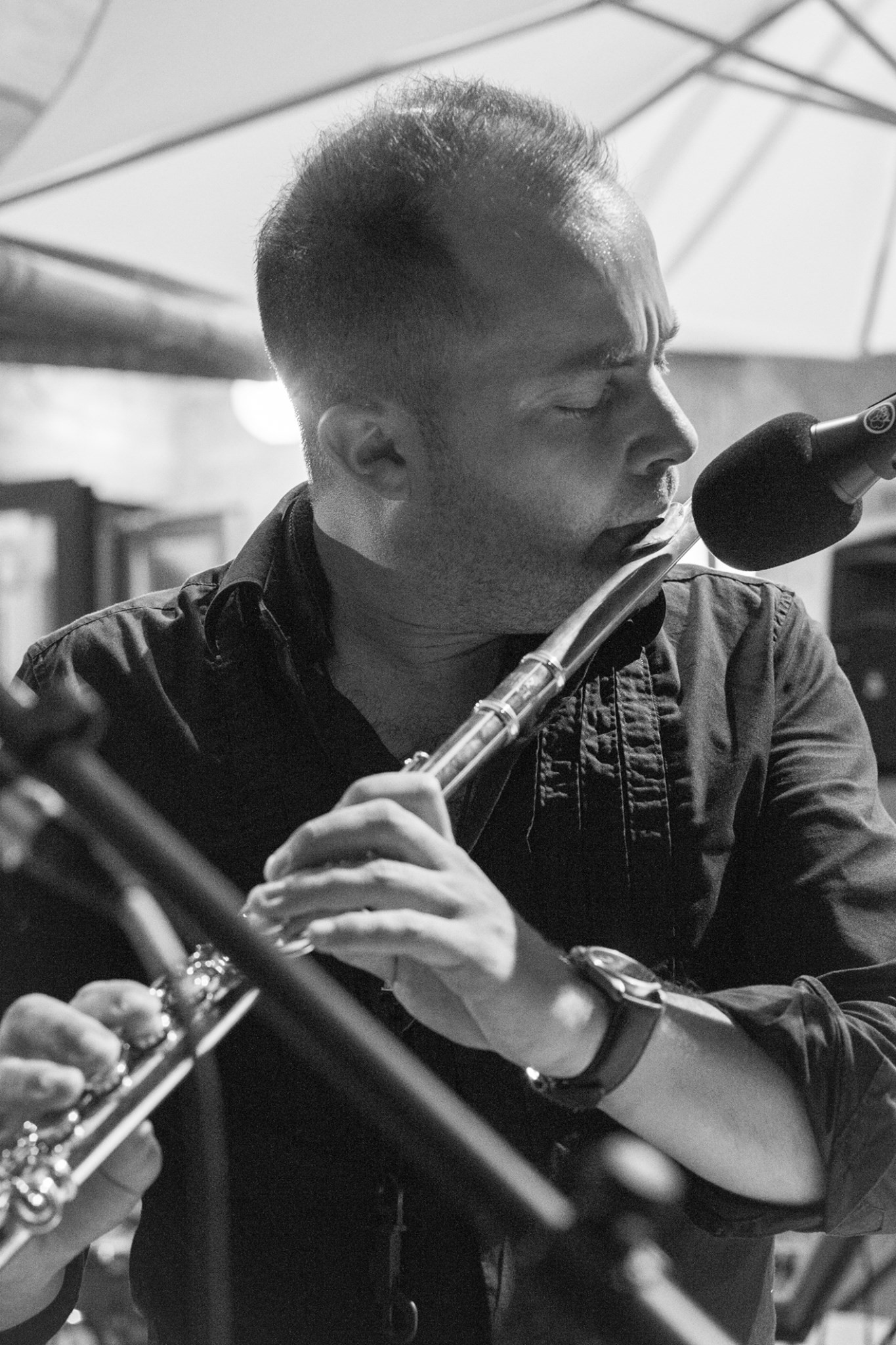 Italian flute player Marco Di Meco.
